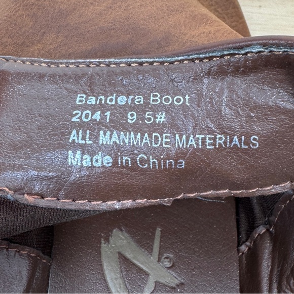 Seven7 Bandera Ankle Booties 9.5 Split Shaft Everyday Brown Vegan Leather Boots - Picture 12 of 12